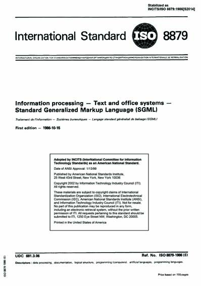 Standards PDF Cover Page
